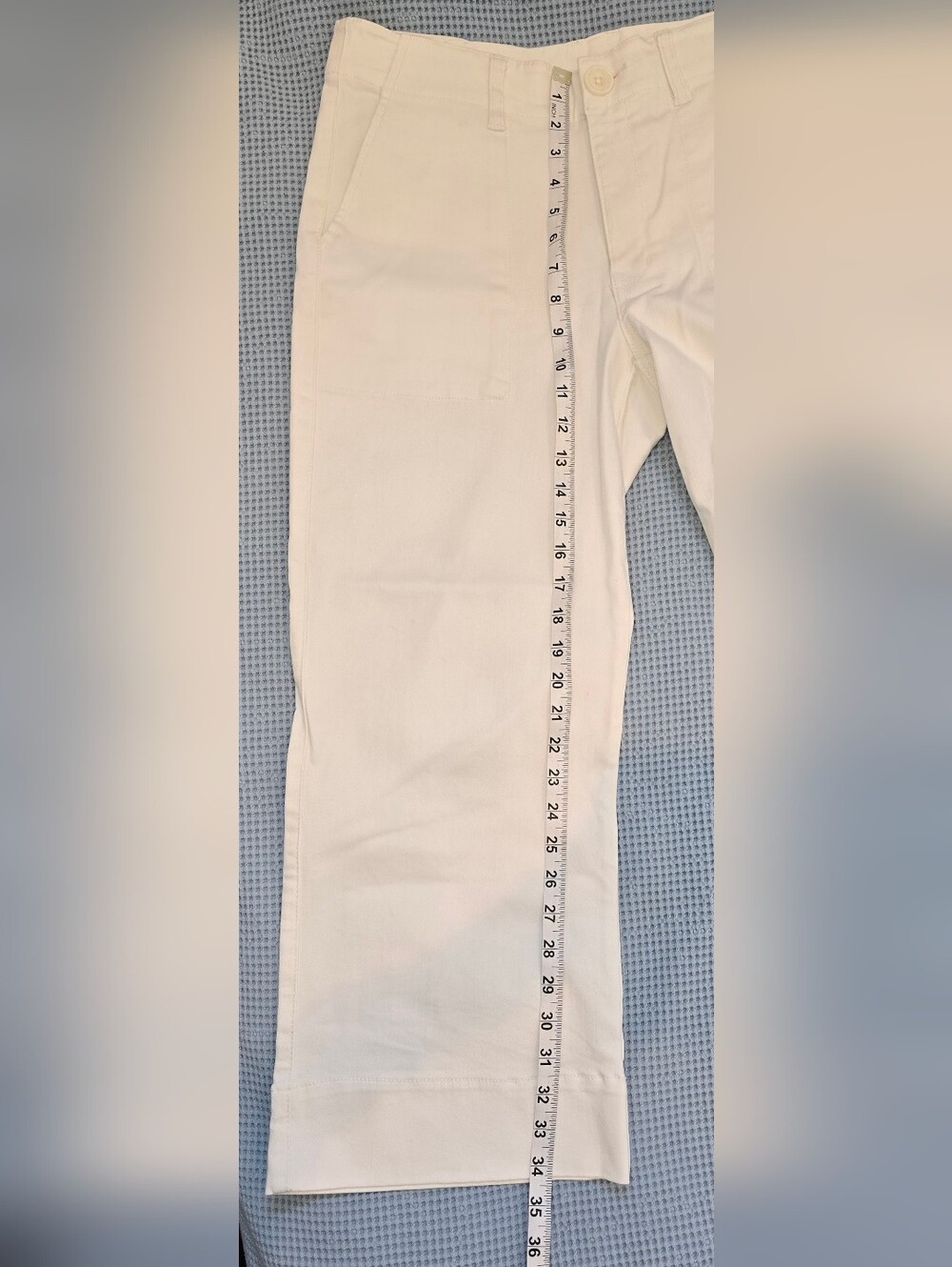 Cabi Women's White Wide Leg Pants Size 10 - Picture 6 of 13